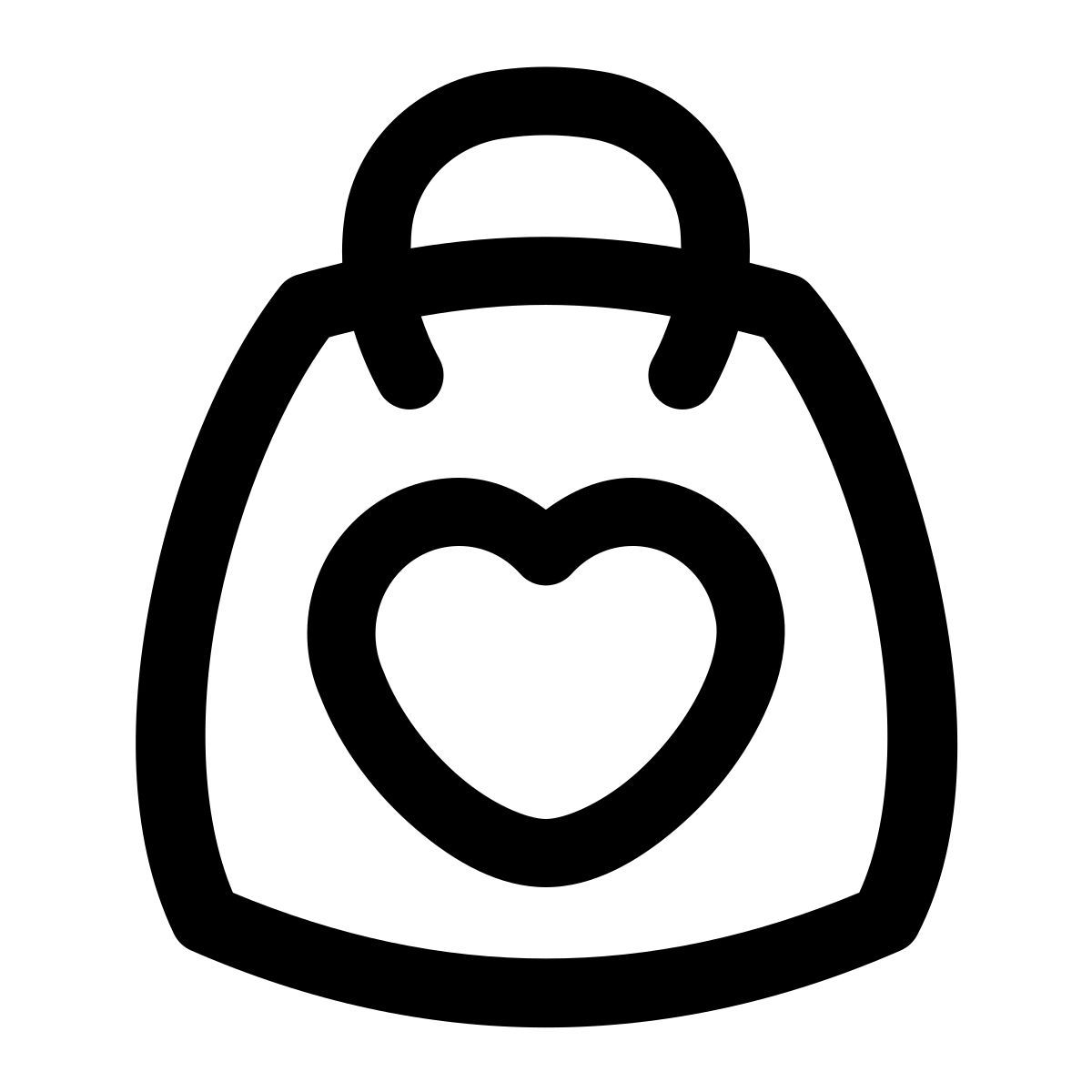 puffy outline style maniaco dello shopping icon