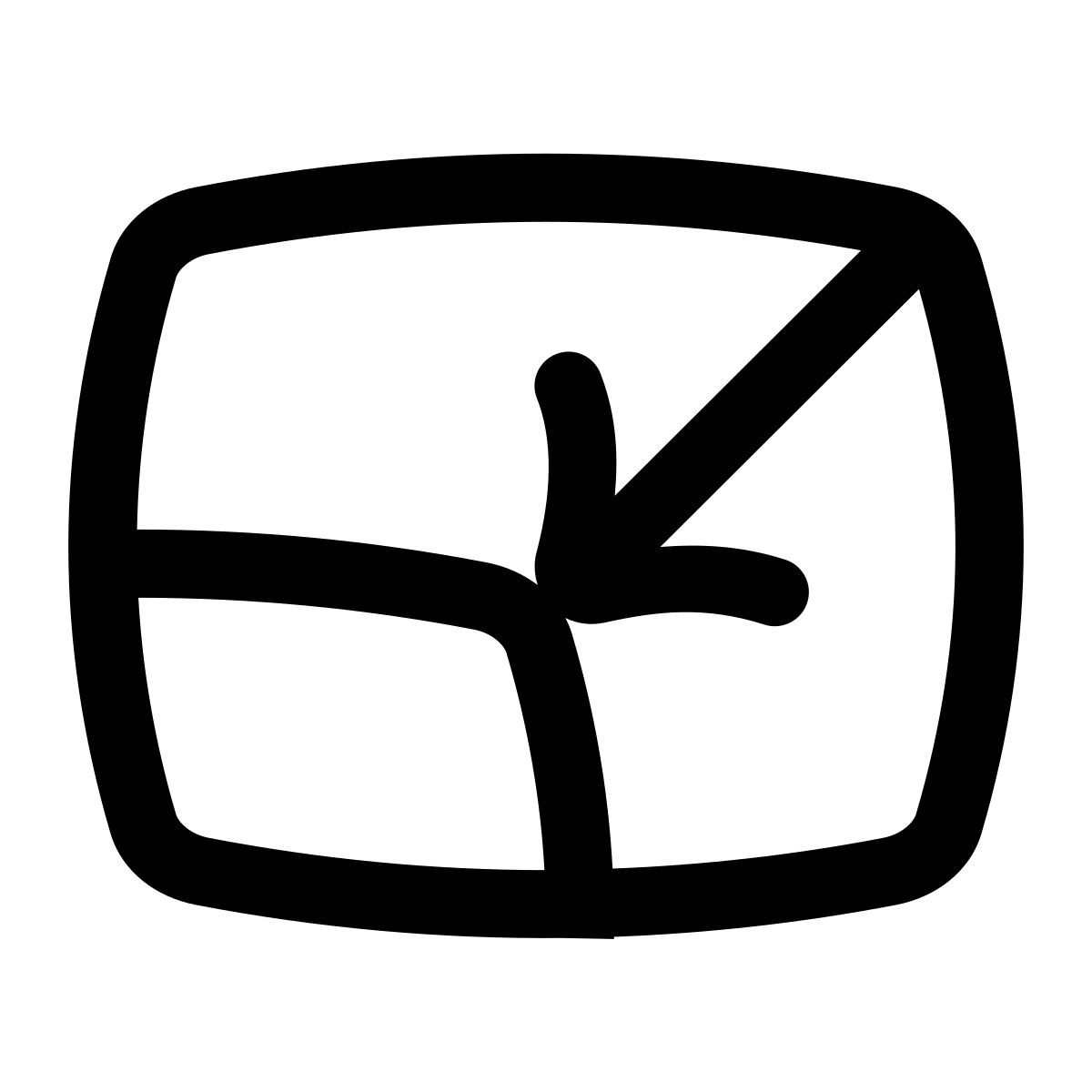 puffy outline style encoger icon