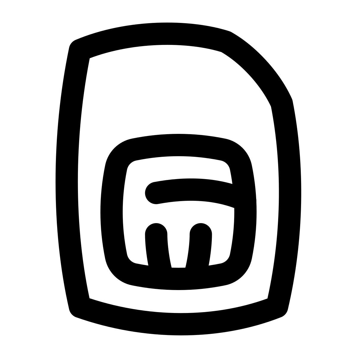 puffy outline style scheda sim icon