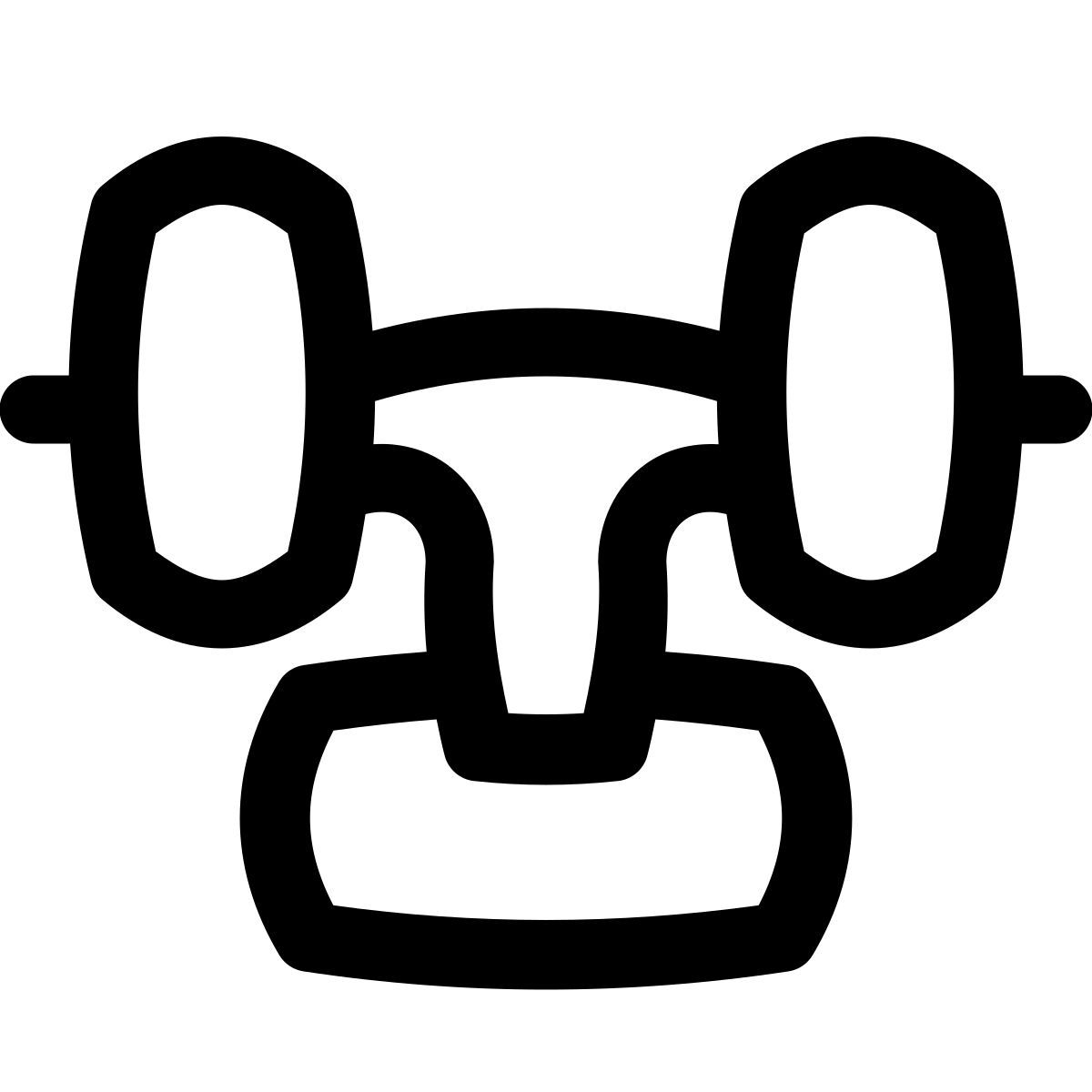 puffy outline style truck dello skateboard icon