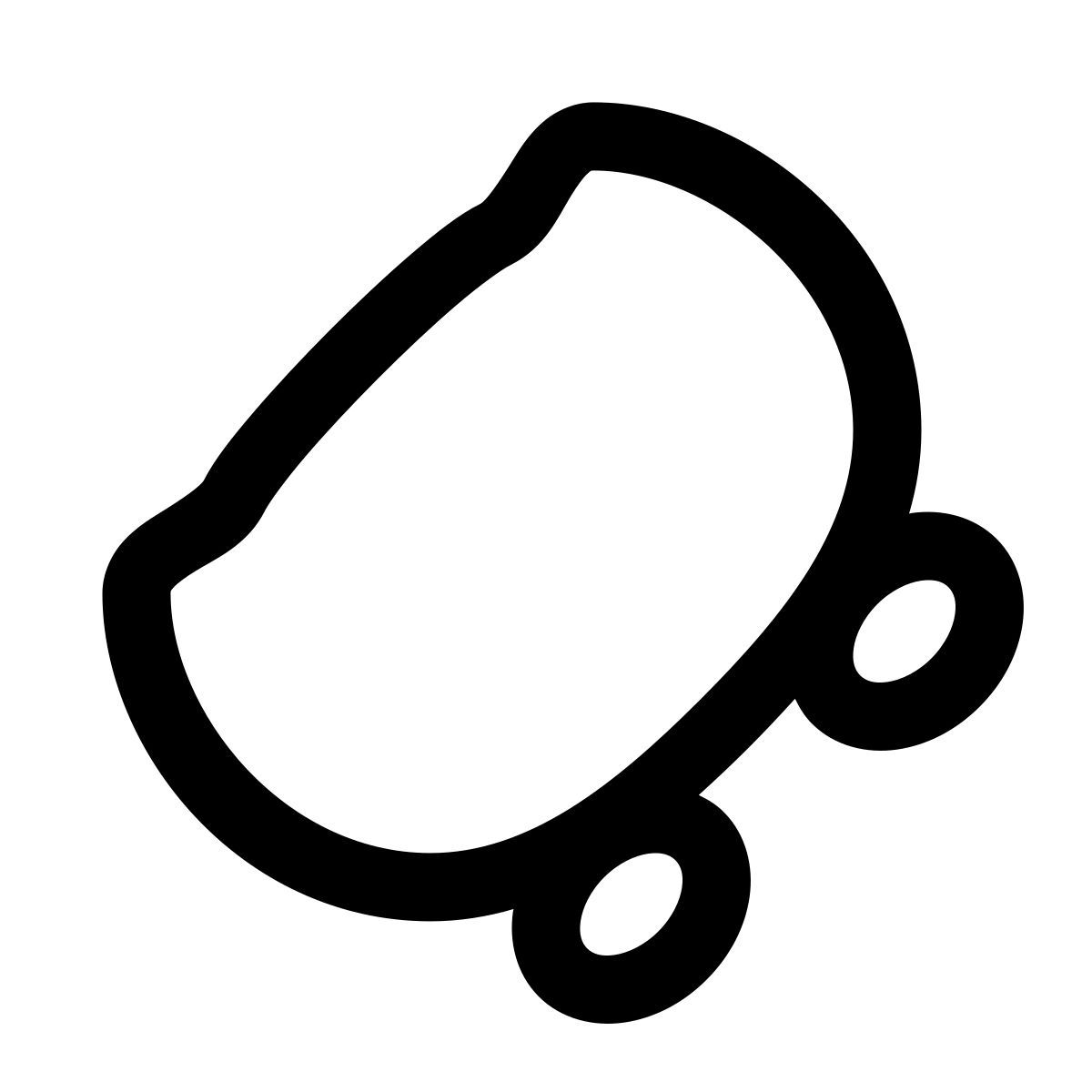 puffy outline style 滑板 icon