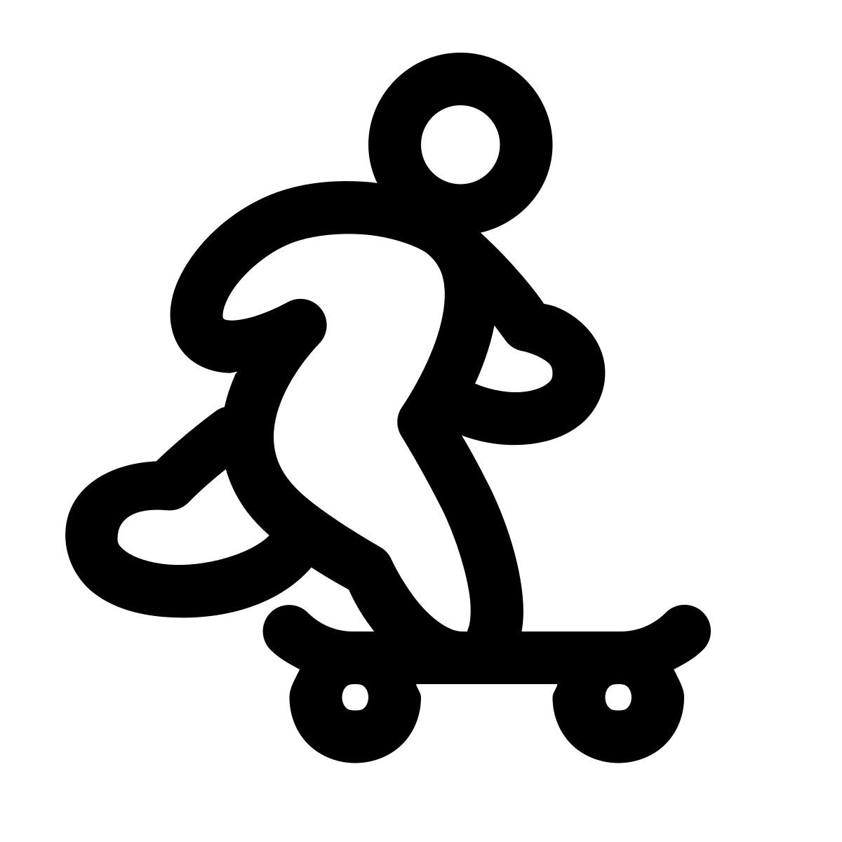 puffy outline style tricks icon
