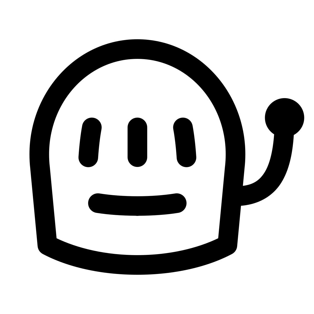 puffy outline style slot machine icon