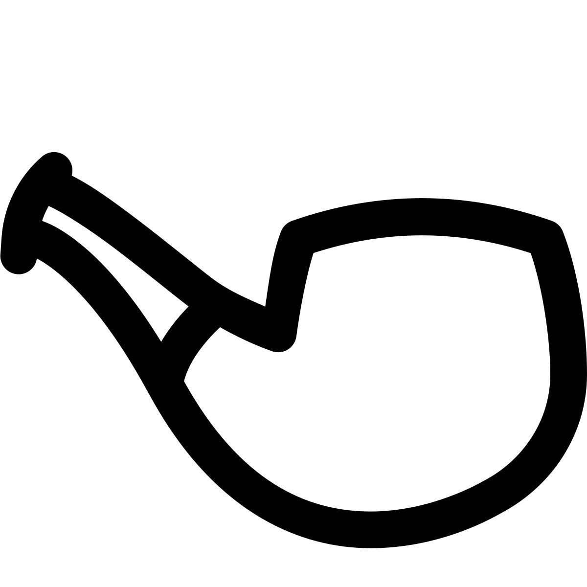 puffy outline style cachimbo icon