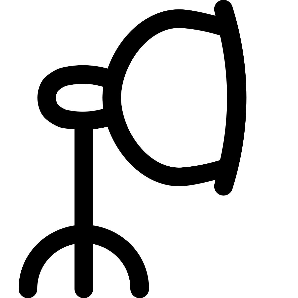 puffy outline style softbox icon