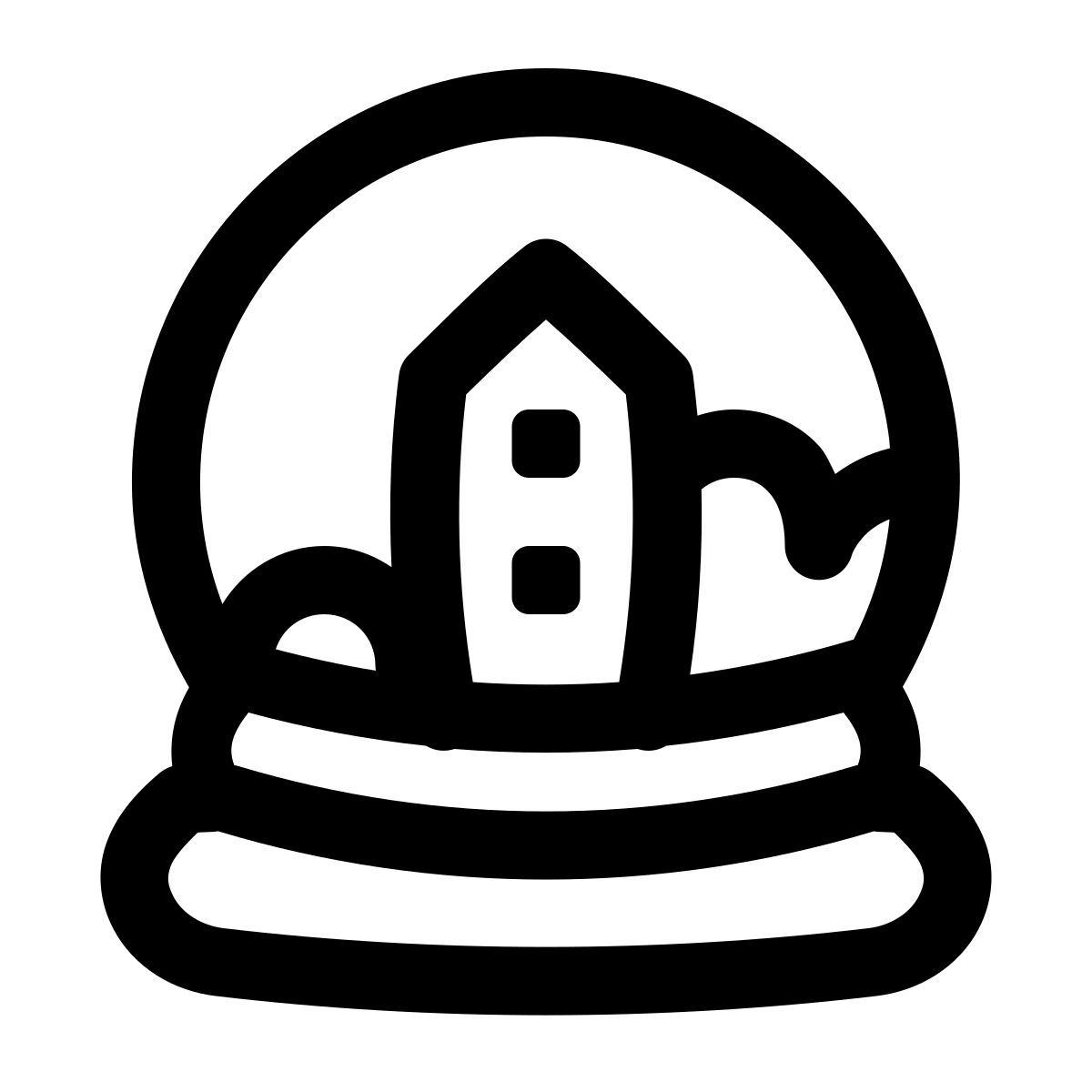 puffy outline style recuerdos icon