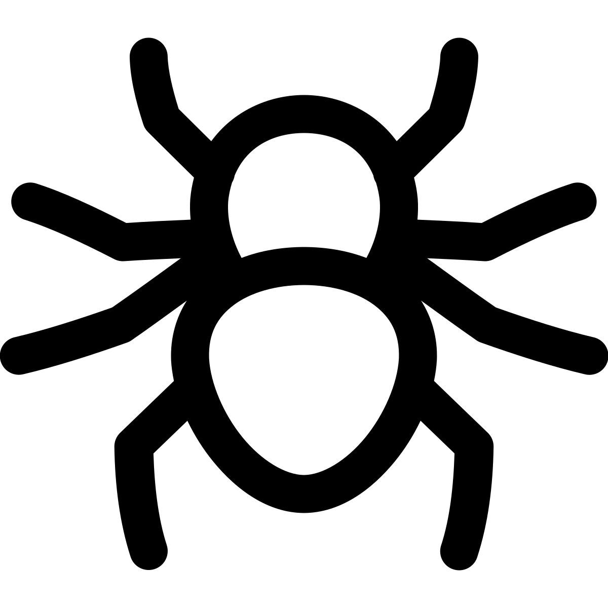 puffy outline style araña icon