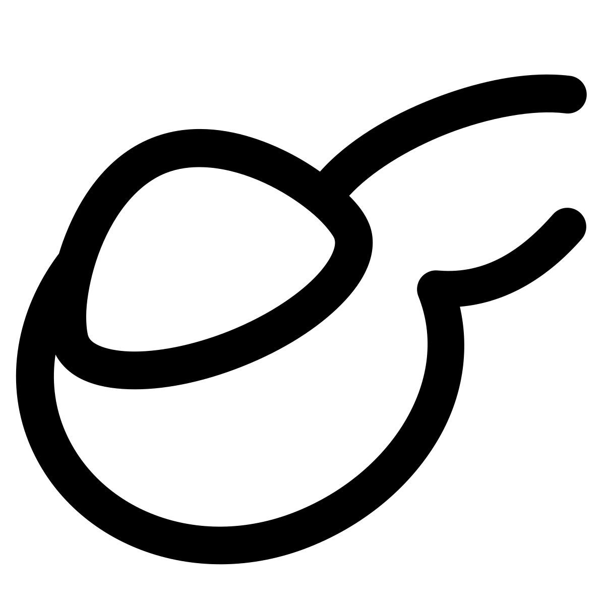 puffy outline style ложка сахара icon