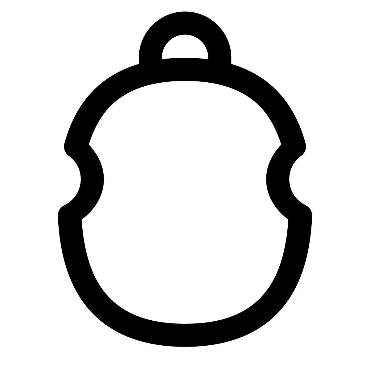 puffy outline style sportflasche icon