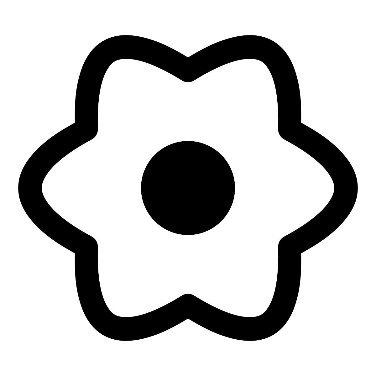 puffy outline style frühling icon