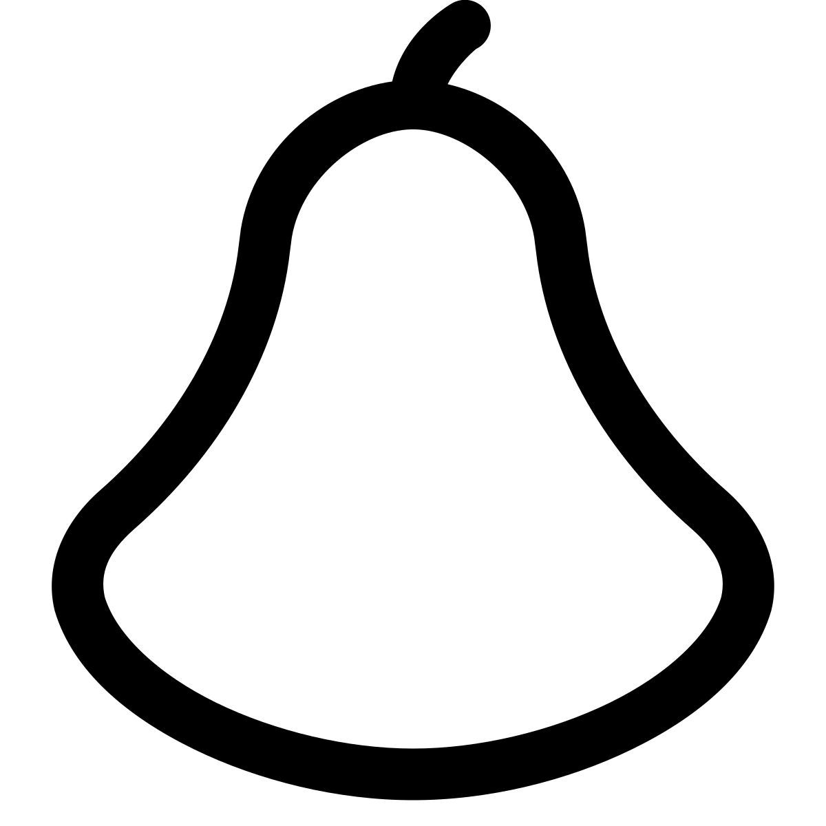 puffy outline style 壁球 icon