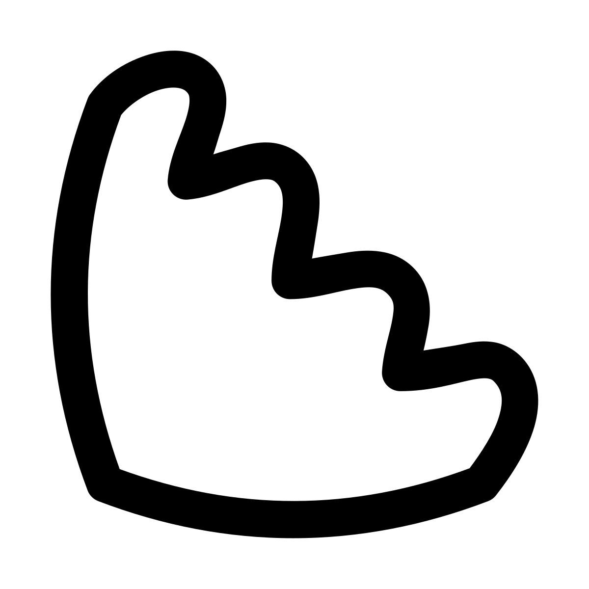 puffy outline style escalera icon