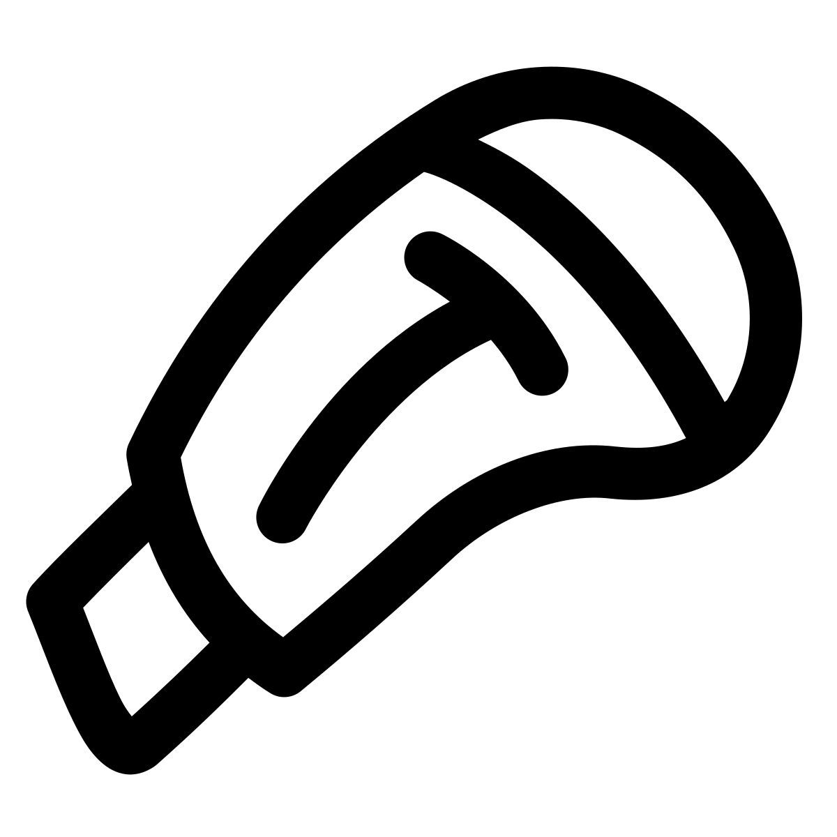 puffy outline style cutter icon