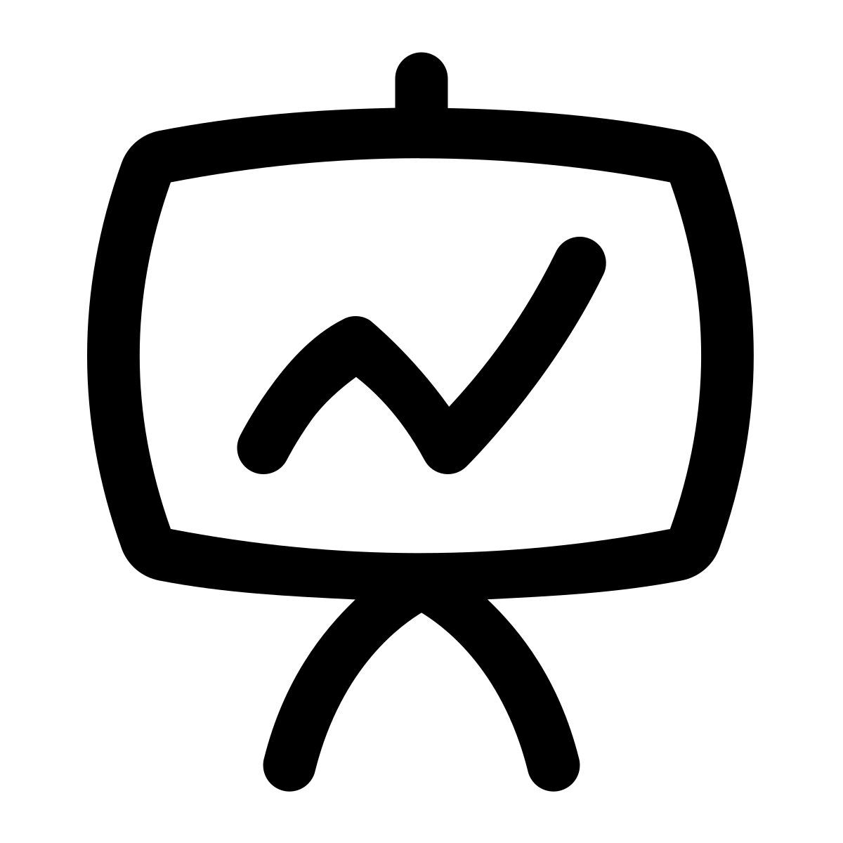 puffy outline style statistiques icon