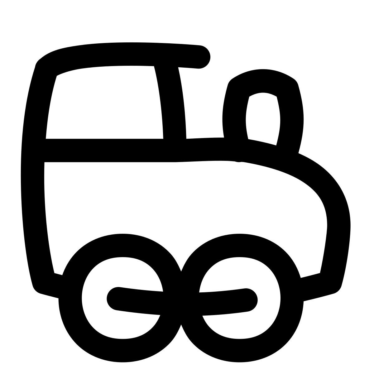 puffy outline style motore a vapore icon