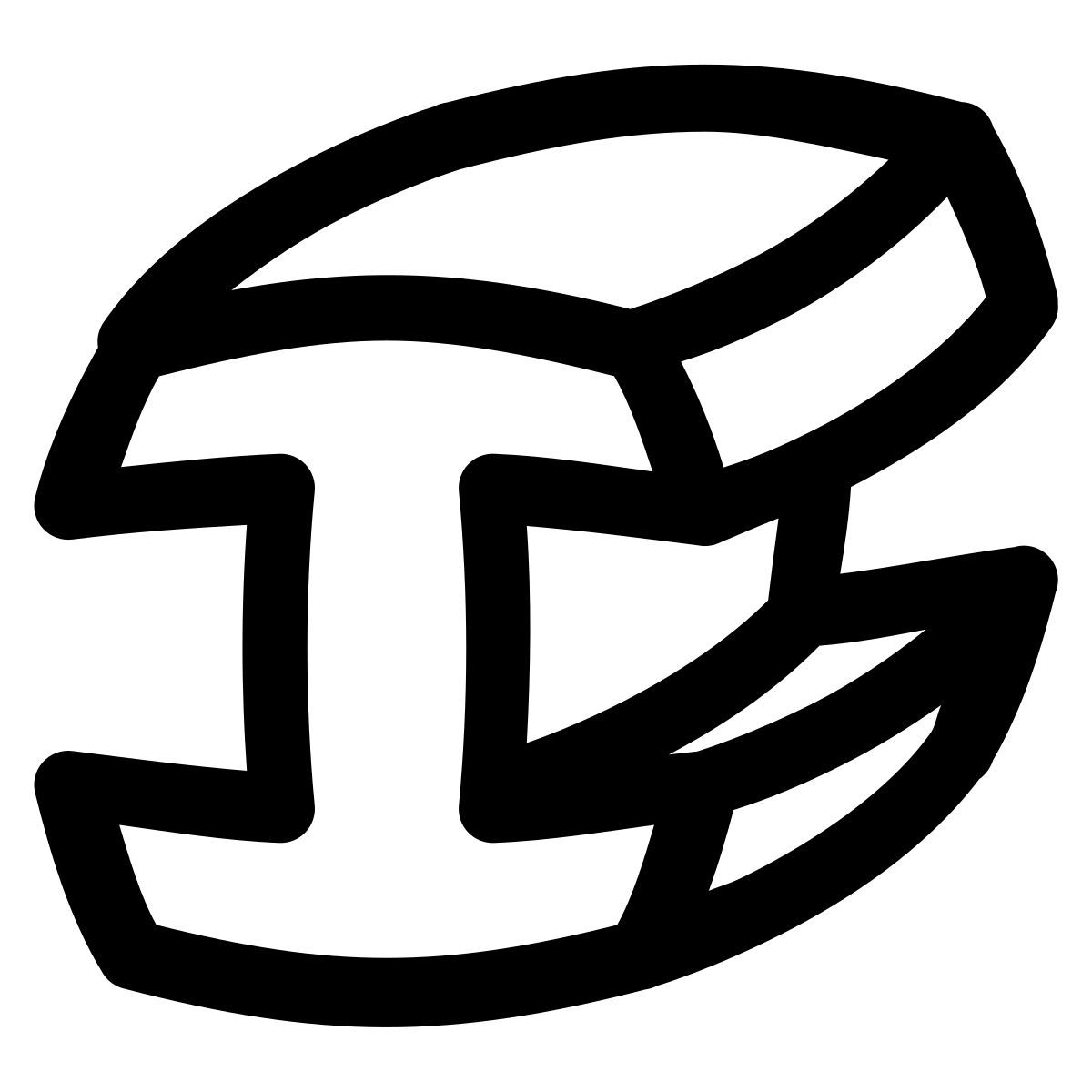 puffy outline style faisceau en acier icon