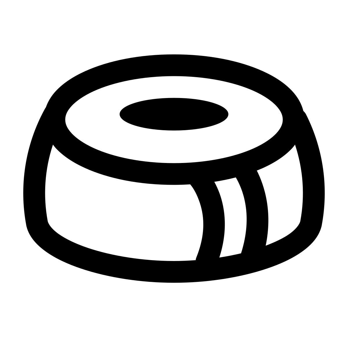 puffy outline style scotch tape icon