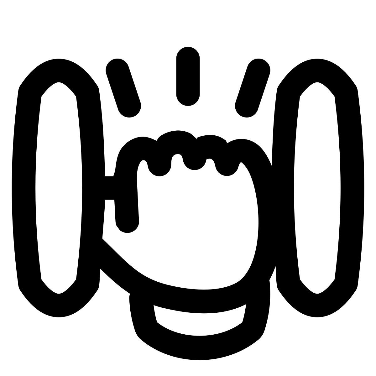 puffy outline style forte icon