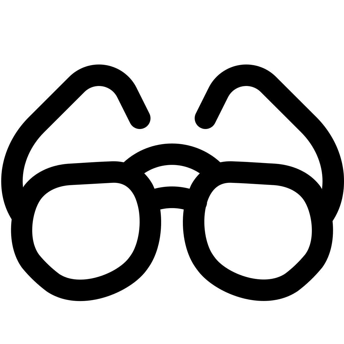 puffy outline style солнечные очки icon