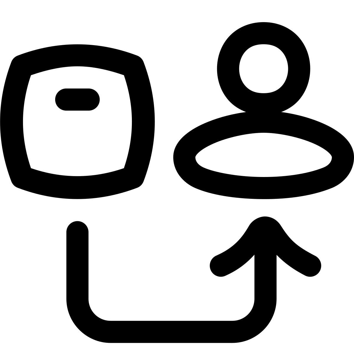 puffy outline style 소비자 icon