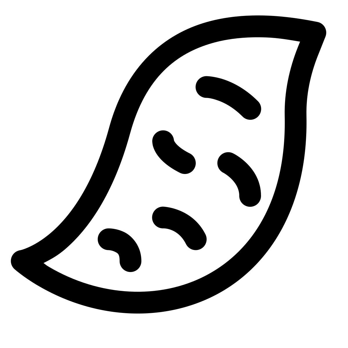 puffy outline style スイートポテト icon