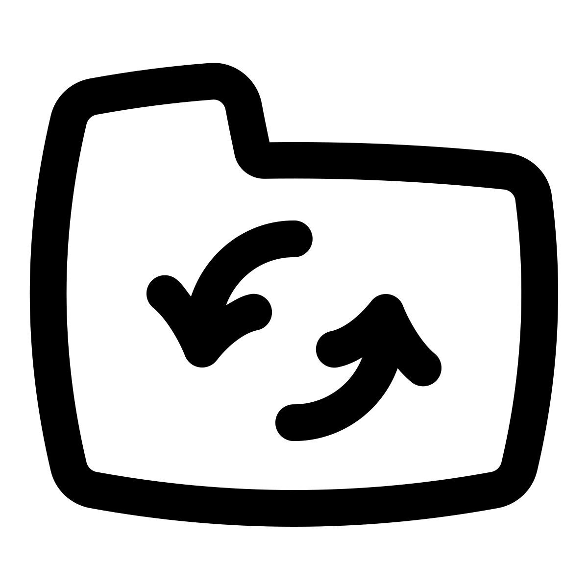 puffy outline style sincronizza cartella icon