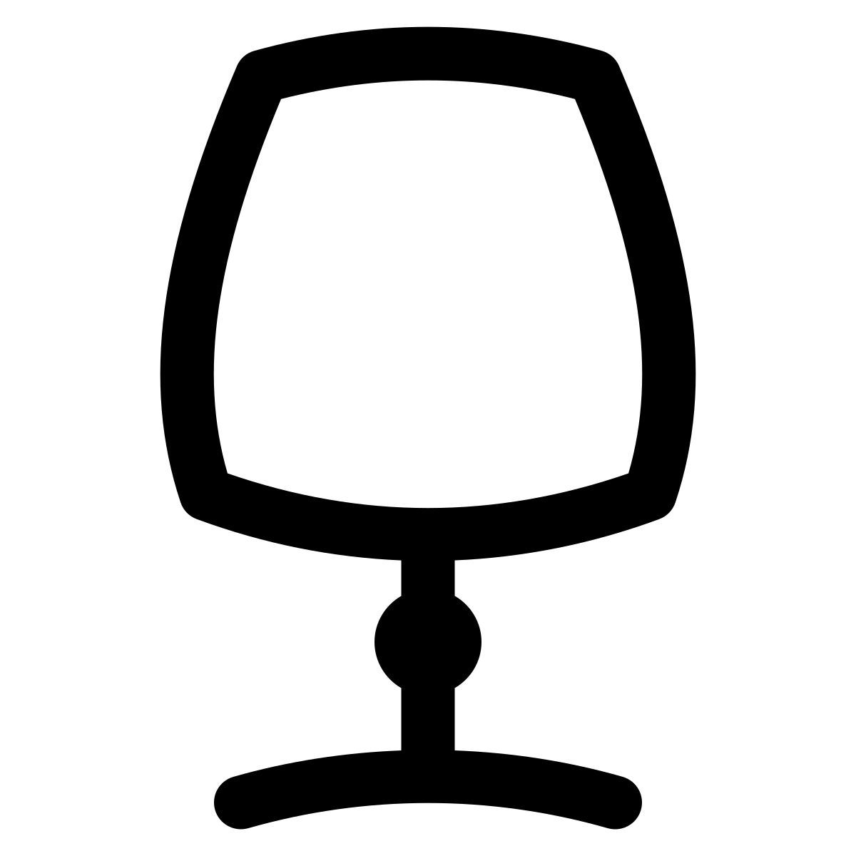 puffy outline style table lights icon