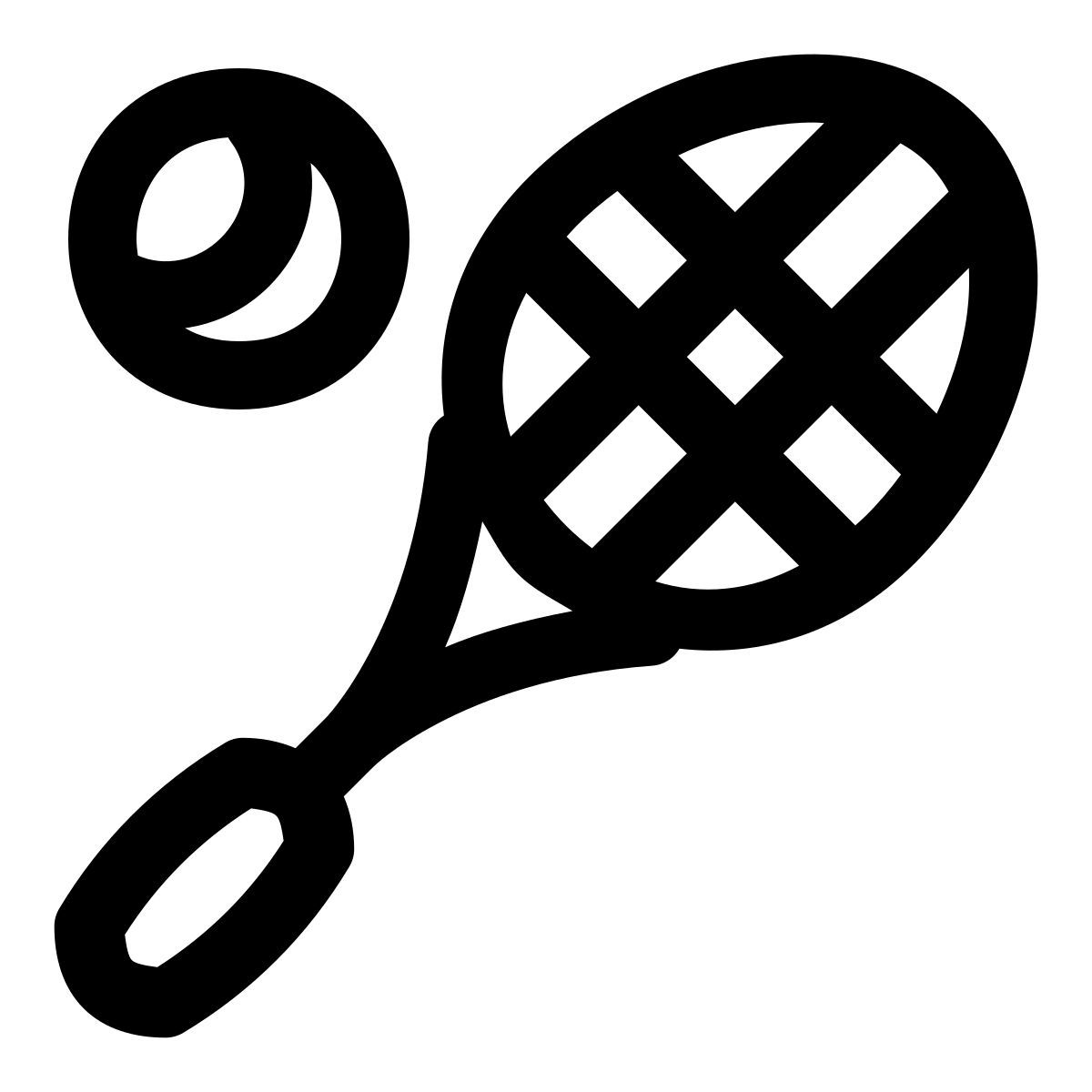 puffy outline style tennis icon