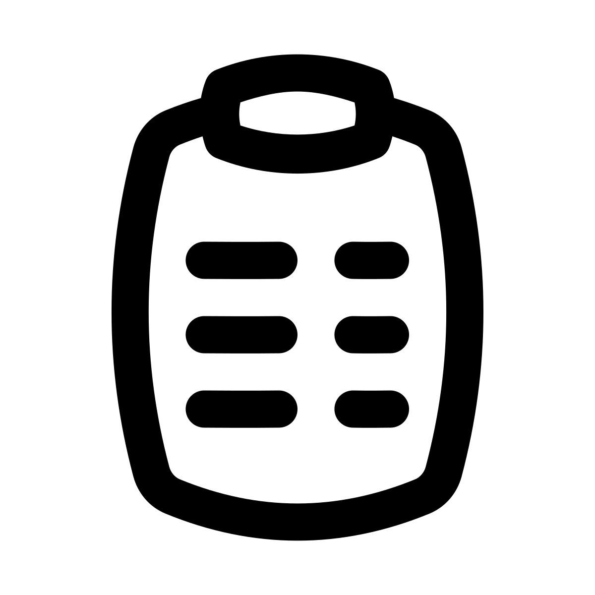 puffy outline style test results icon