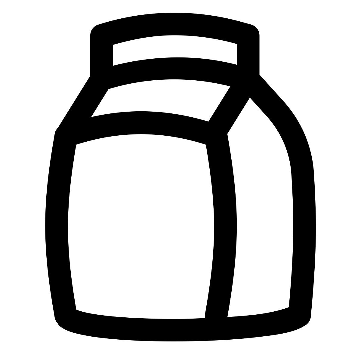puffy outline style 테트라 팩 icon