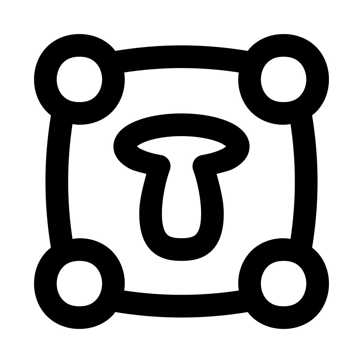 puffy outline style textfeld icon