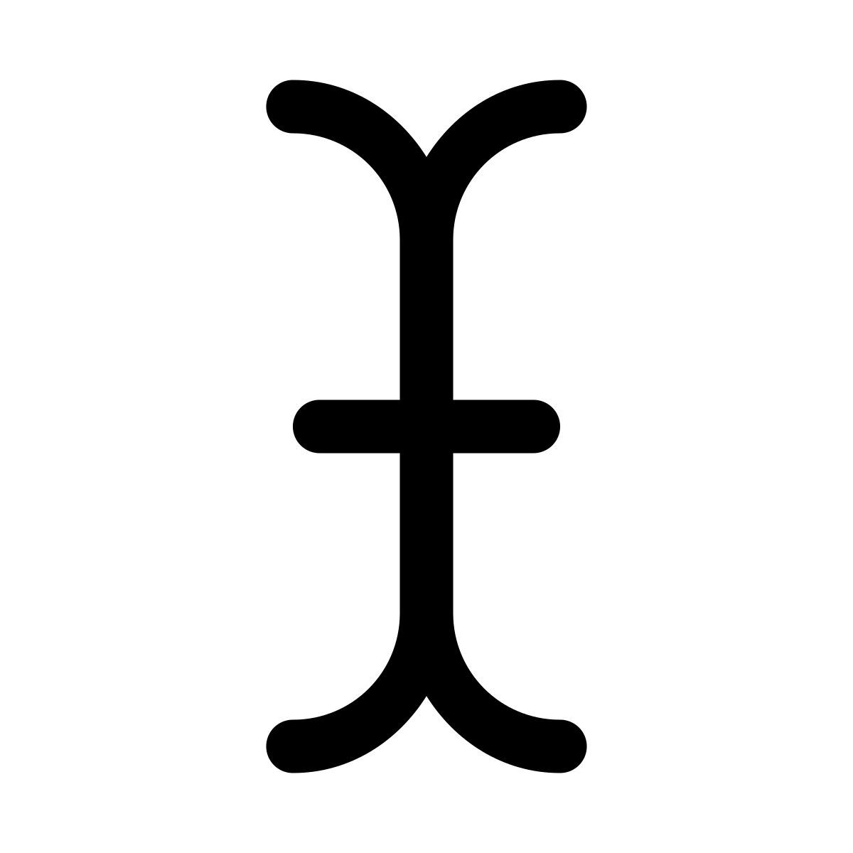 puffy outline style text cursor icon