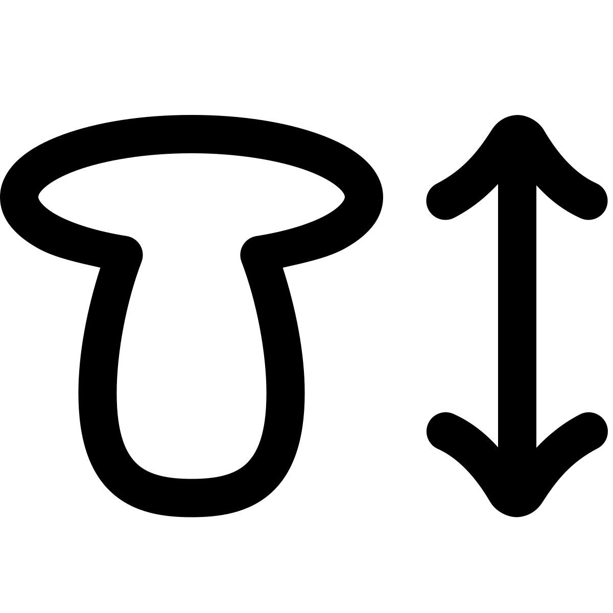 puffy outline style 文字高度 icon