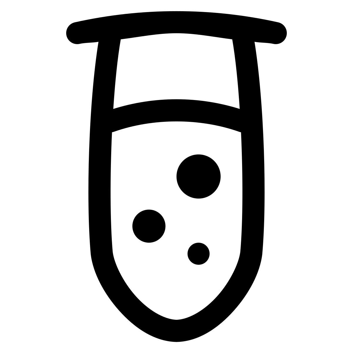 puffy outline style 薄试管 icon