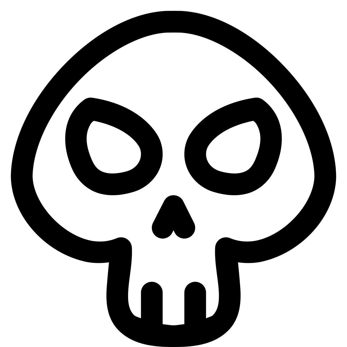 puffy outline style thriller icon