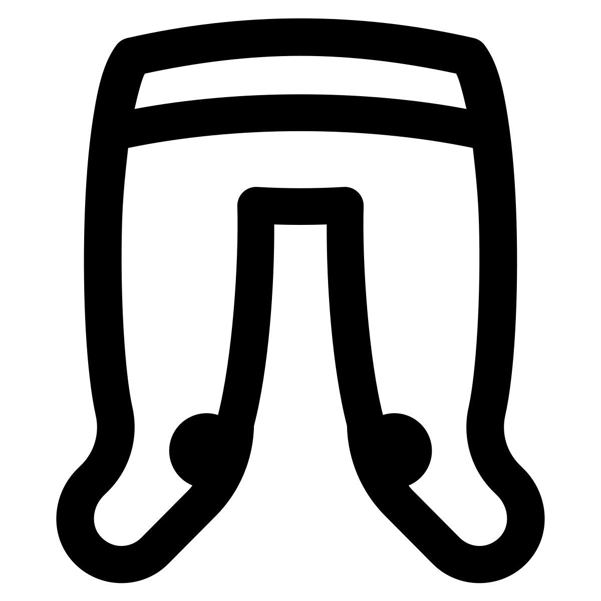puffy outline style collant icon