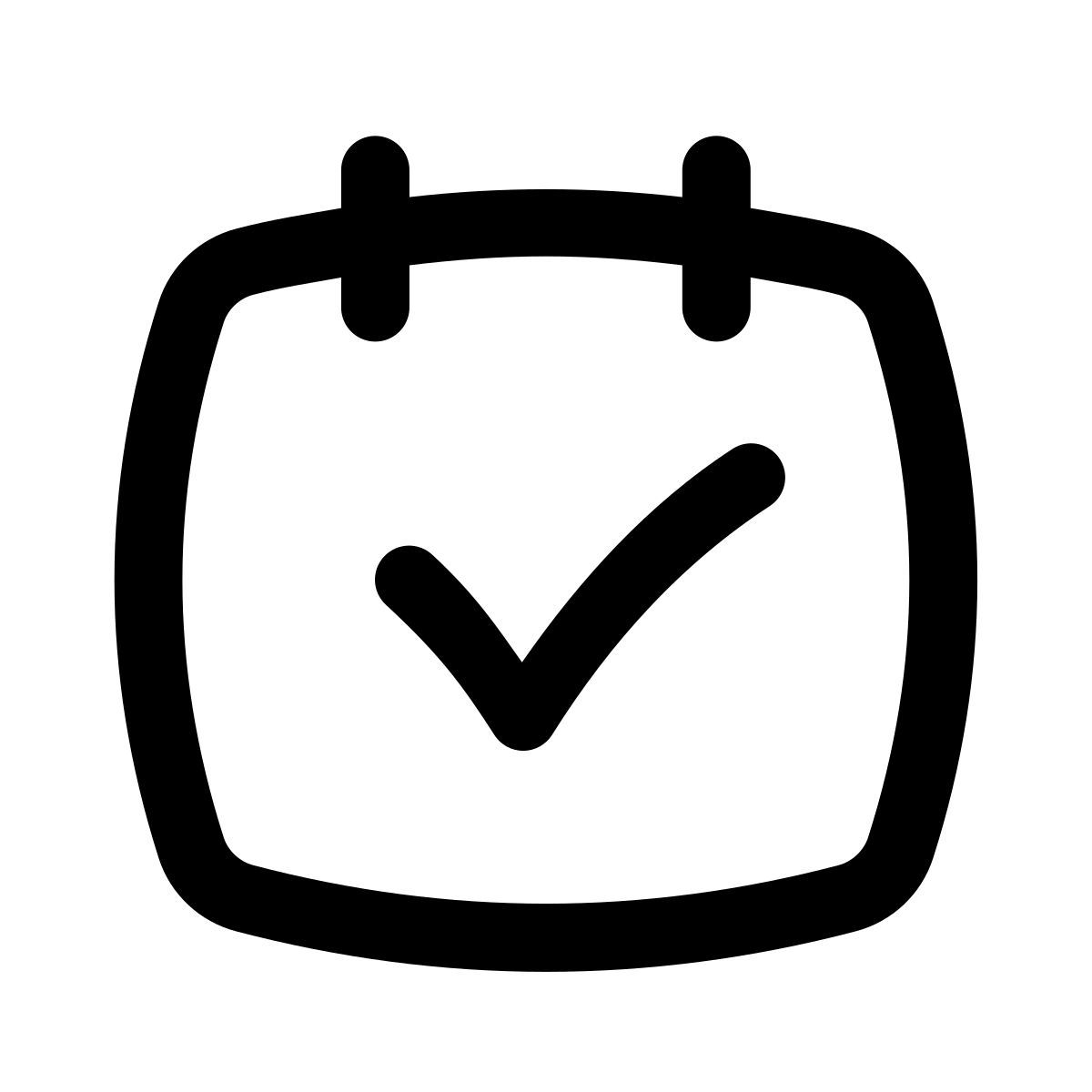 puffy outline style 오늘 icon