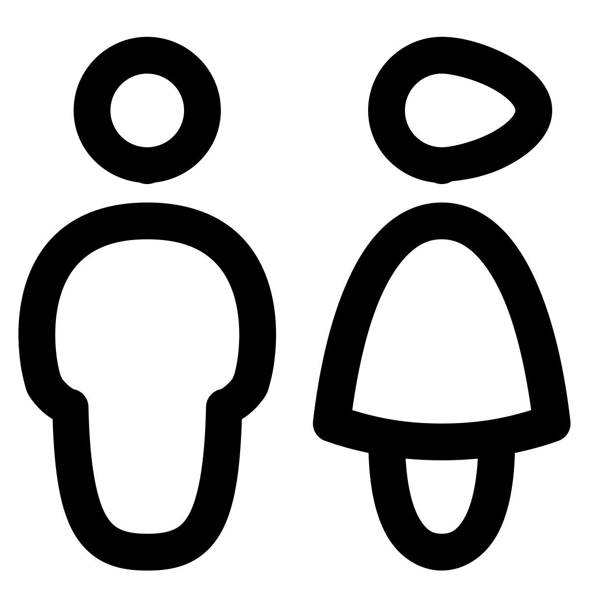 puffy outline style wc icon