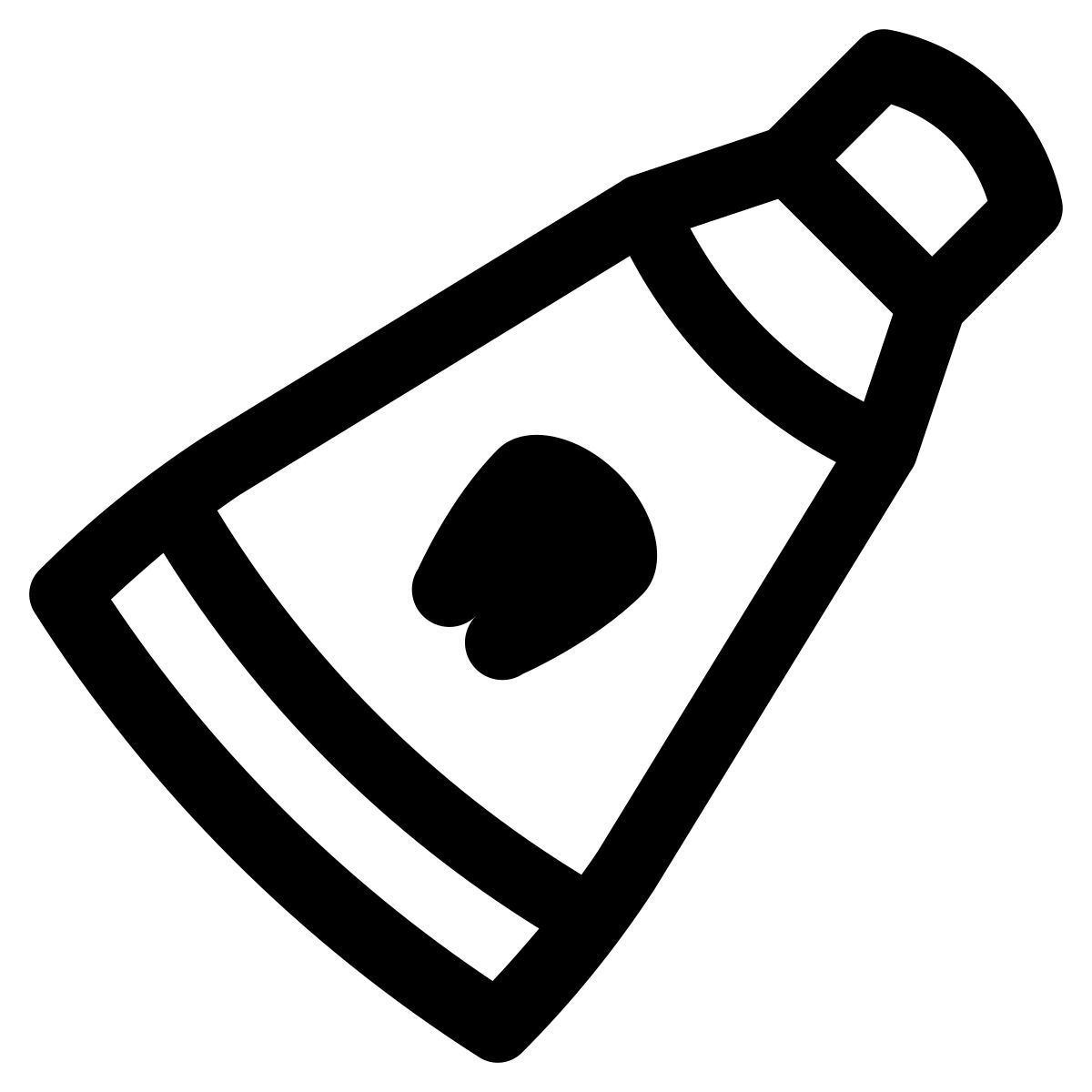 puffy outline style pasta de dentes icon