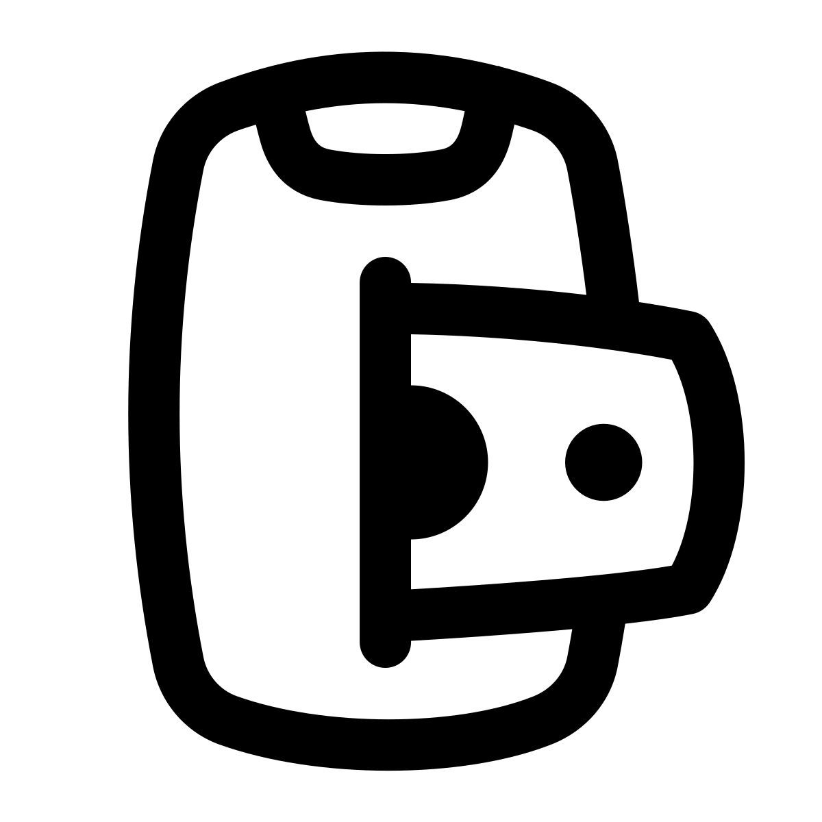 puffy outline style aufladezahlung icon