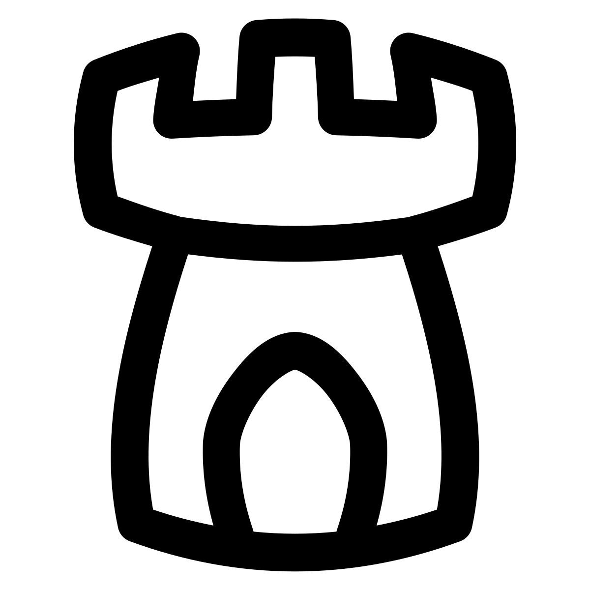 puffy outline style la tour icon