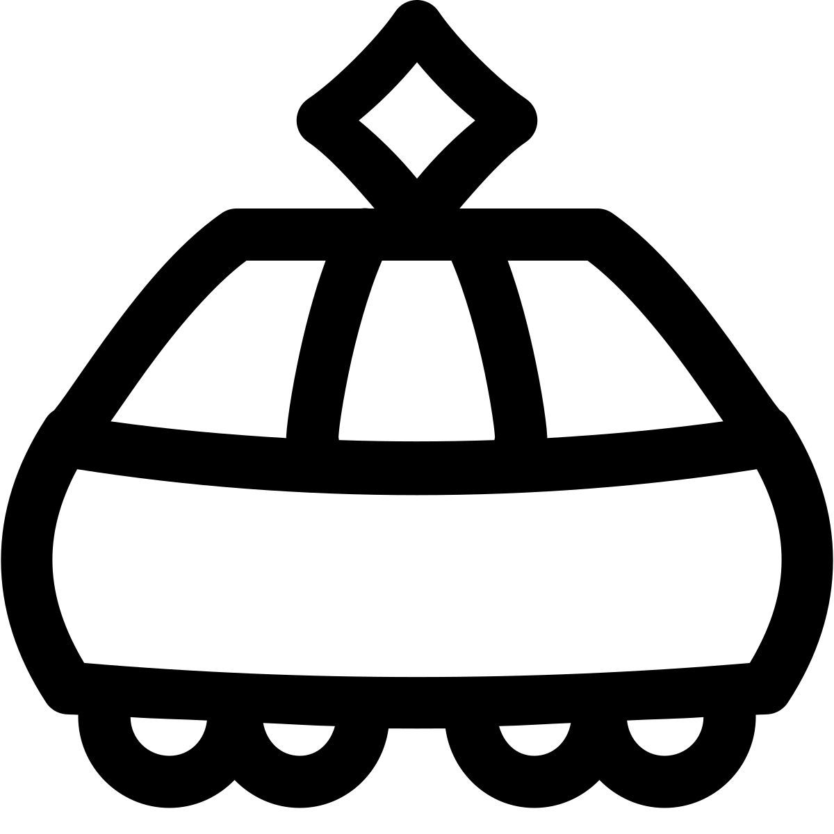 puffy outline style 전차 2 icon