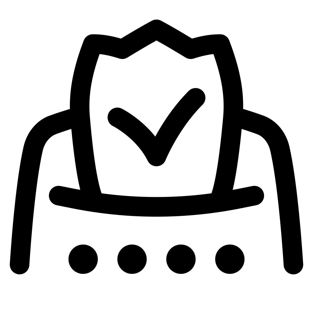 puffy outline style transacción aprobada icon