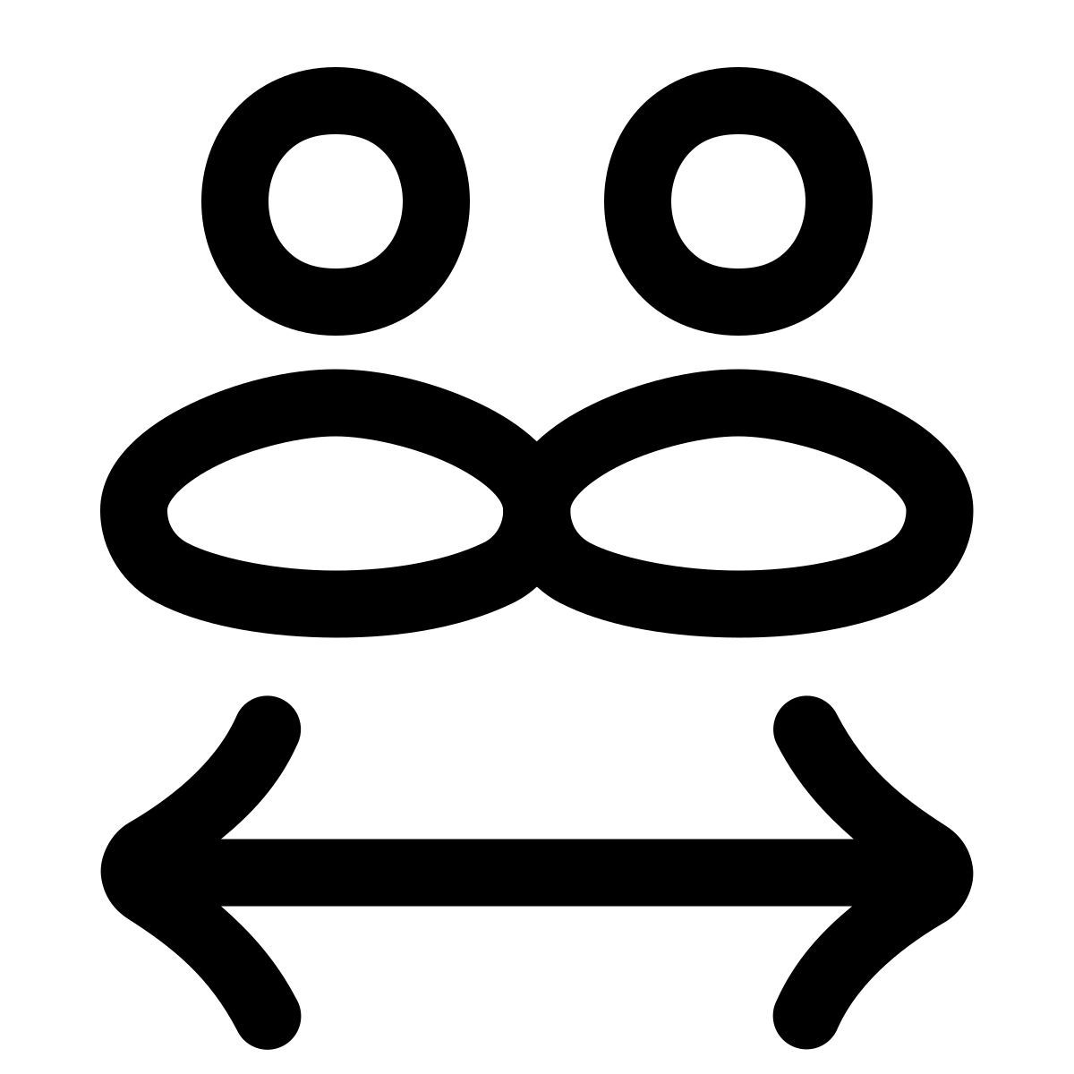puffy outline style exchange icon