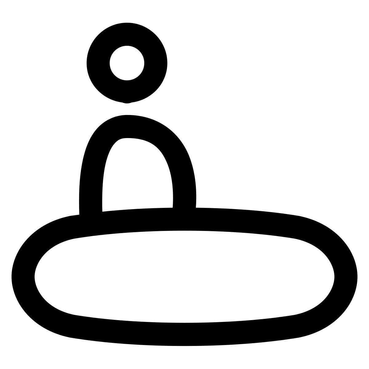 puffy outline style travelator icon