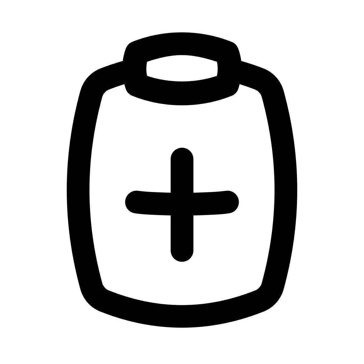 puffy outline style piano di trattamento icon