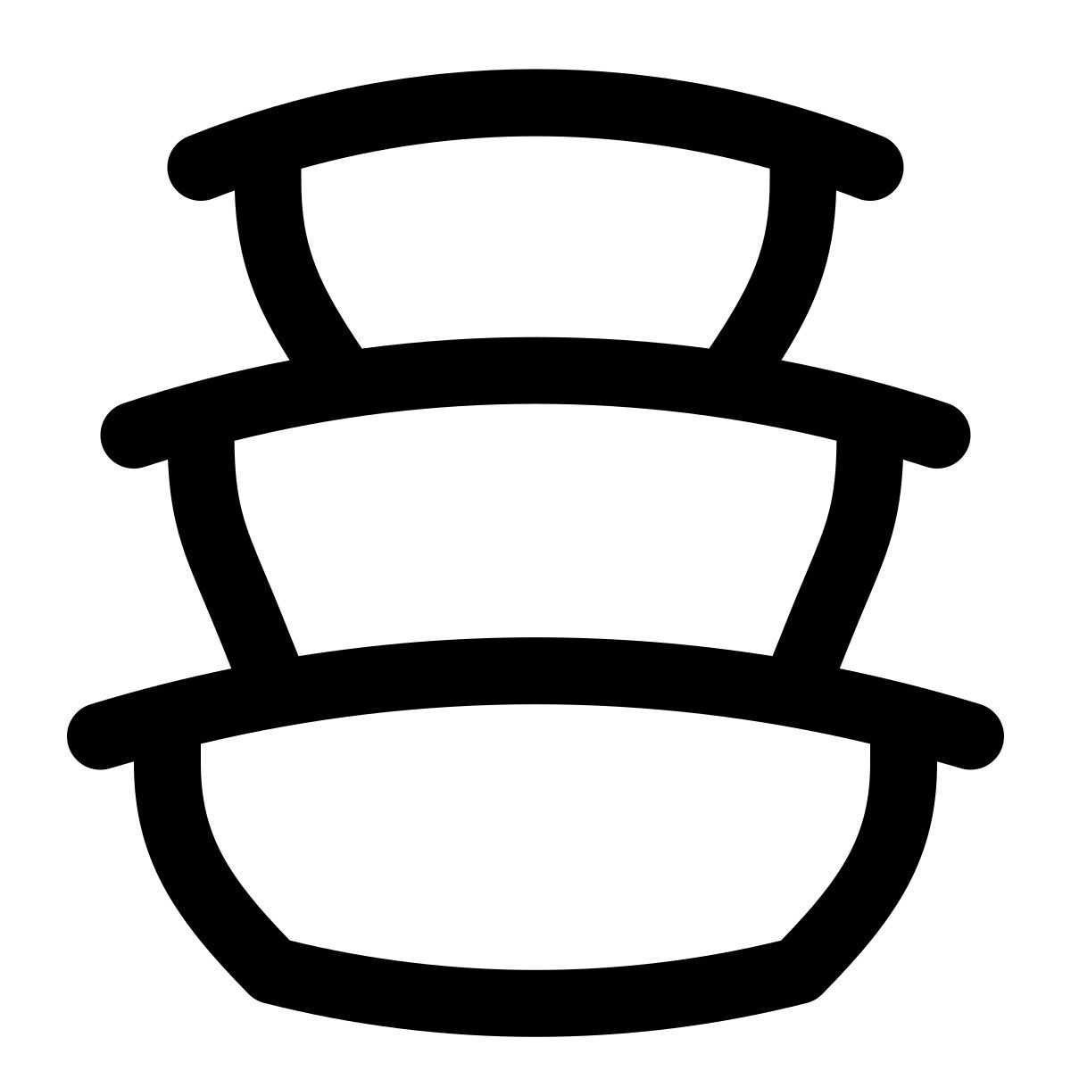 puffy outline style lunchbox icon