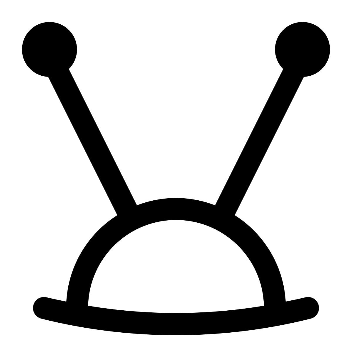 puffy outline style тв антенна icon