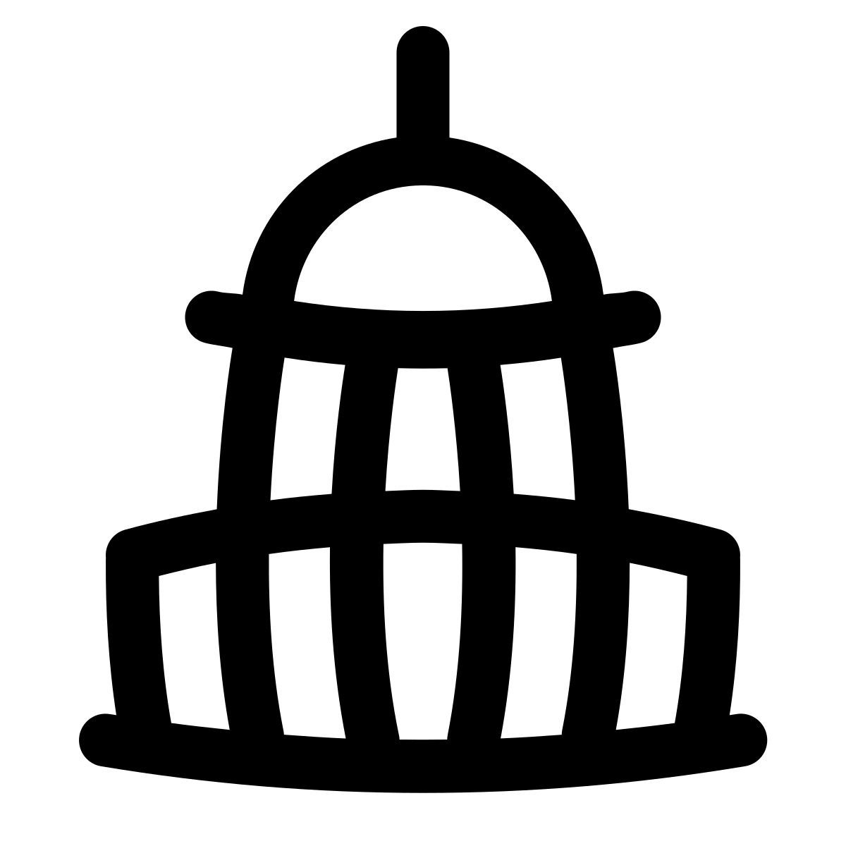 puffy outline style us kapitol icon
