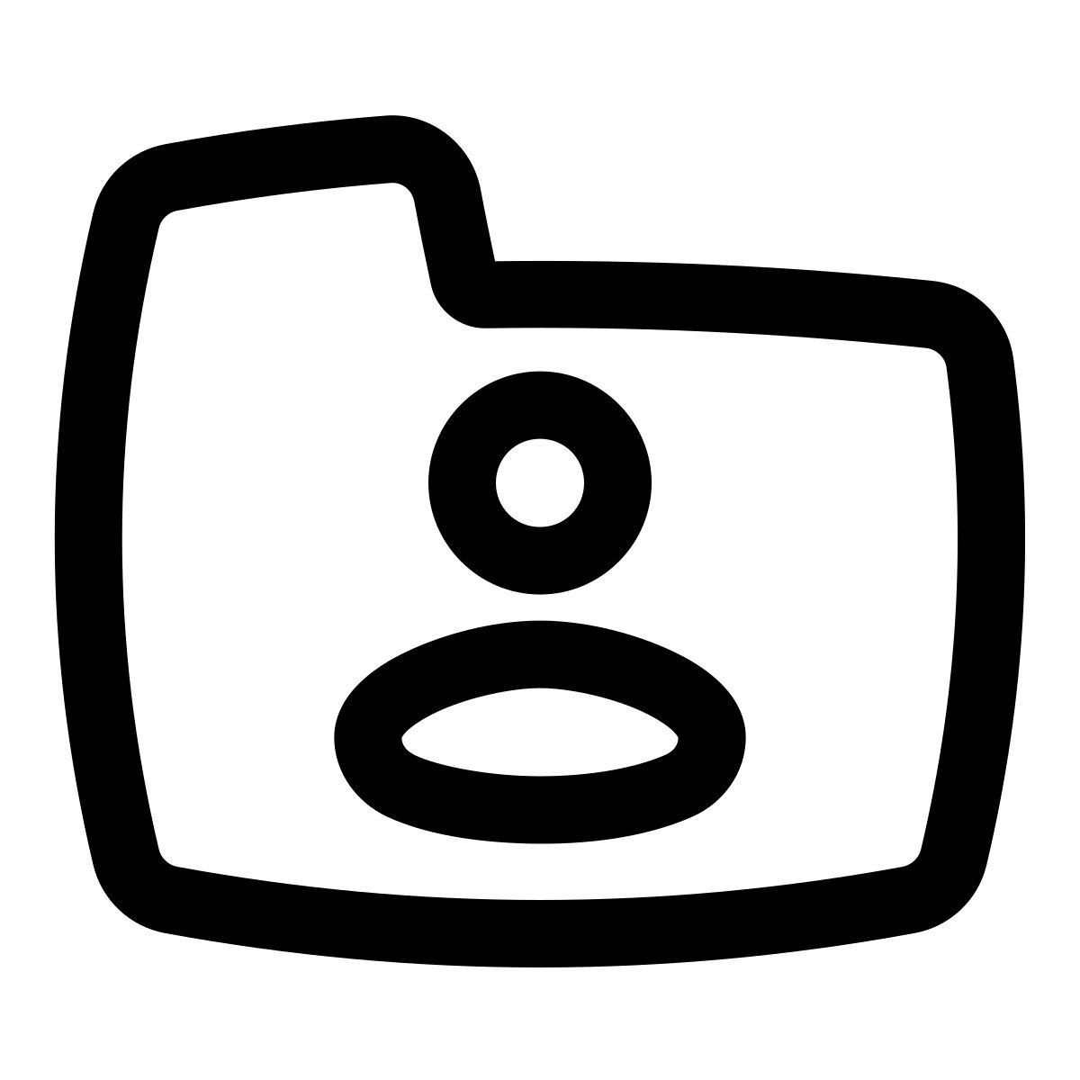 puffy outline style 사용자 폴더 icon